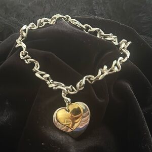 Heart Charm Bracelet 7”